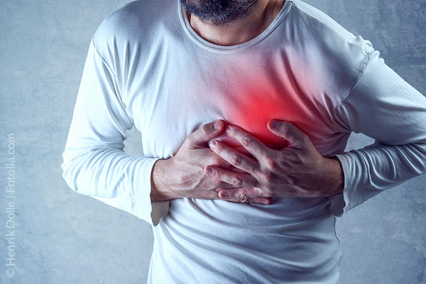 Ein Herzinfarkt ist eine gefürchtete Folge von Hypertonie.